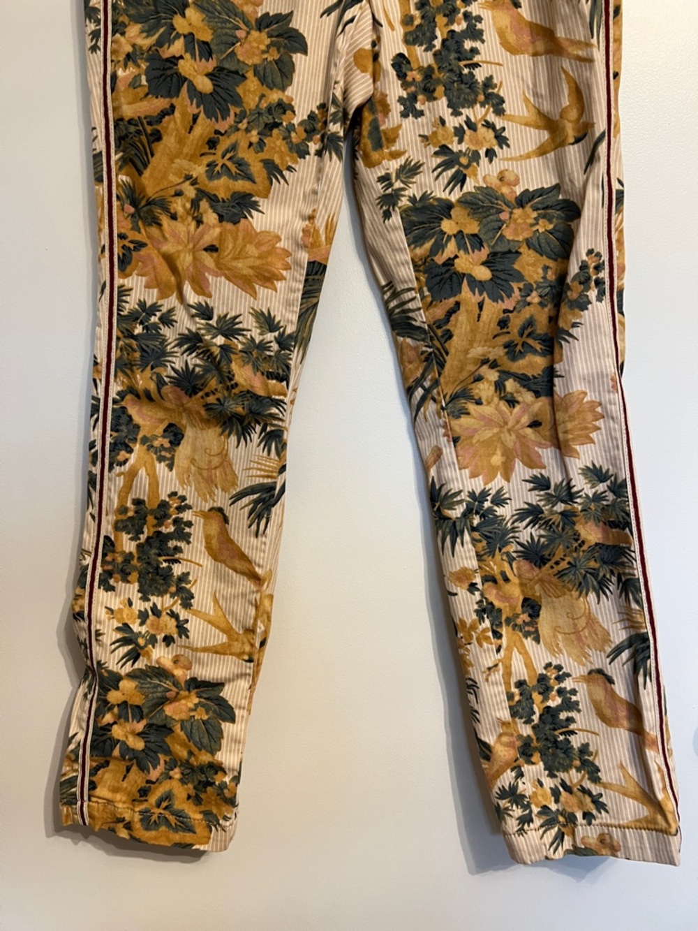 Anthropologie Relaxed Botanical Print Chino Pants 28 / 6 - Picture 4 of 11